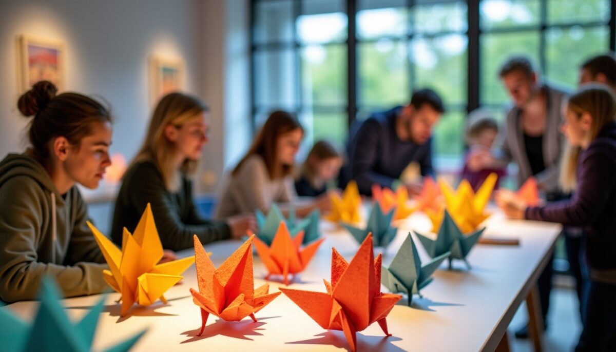 Plongez dans l’univers fascinant de l’origami à l’espace Richaud : ateliers pratiques et exposition captivante