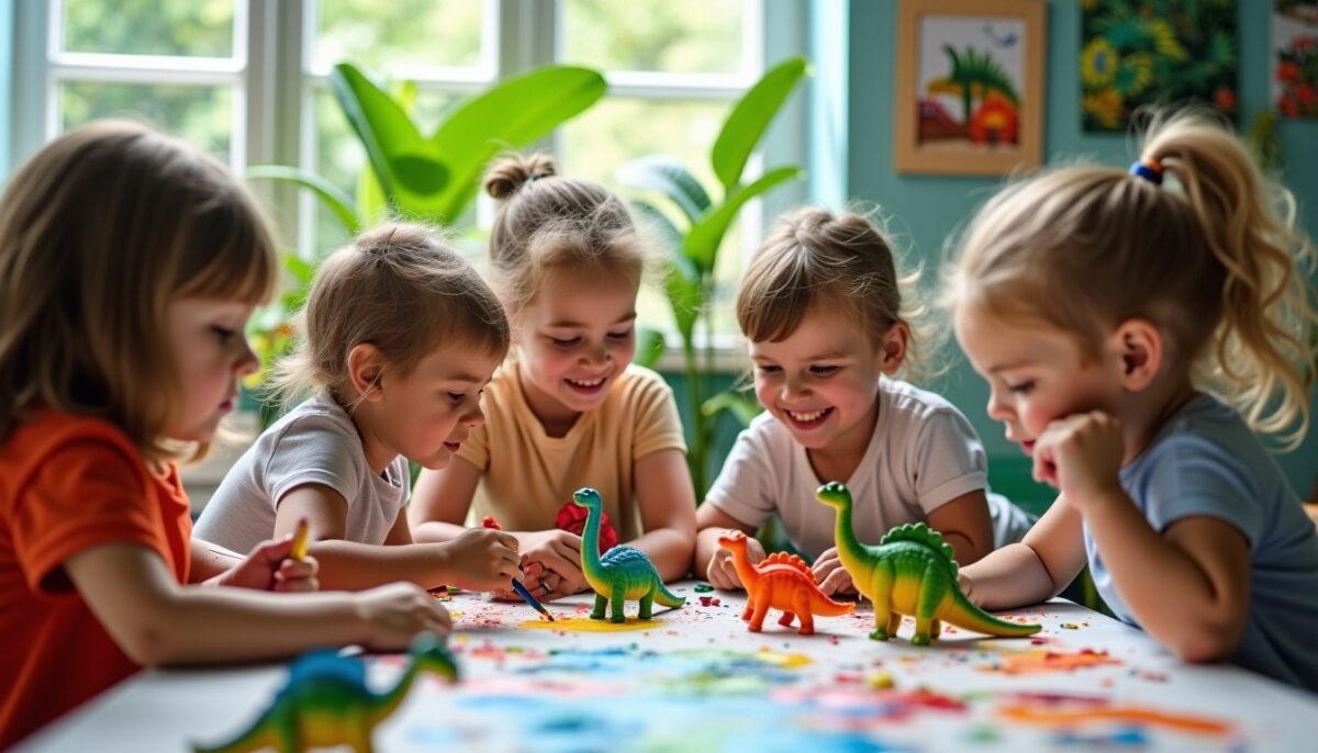 Plongez dans l’univers captivant de l’atelier Dinosart : une aventure créative au cœur des dinosaures